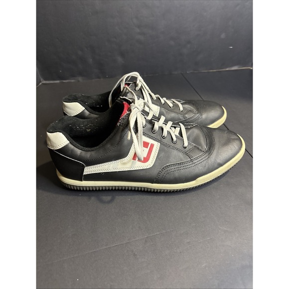 Footjoy Greenjoy Spikeless Golf Shoes Mens Size 10 1/2M US Black Gray Red 45317 - Picture 3 of 10